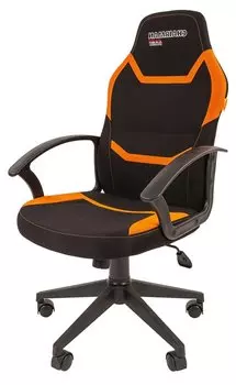 Кресло игровое Chairman game 9, черный/оранжевый (00-07068843)
