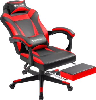 Кресло игровое Defender Cruiser, черный/красный (64344)
