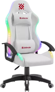 Кресло игровое Defender FACTOR X RGB , белый (64046)