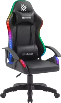 Кресло игровое Defender FACTOR X RGB, черный (64045)