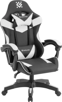 Кресло игровое Defender Urana , белый/черный (64058)