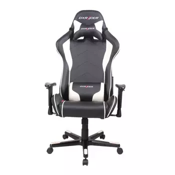 Кресло игровое DXRacer Formula OH/FE08 черный/белый (OH/FE08/NW)