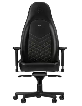 Кресло игровое Noblechairs ICON черный/золотистый (NBL-ICN-PU-GOL)
