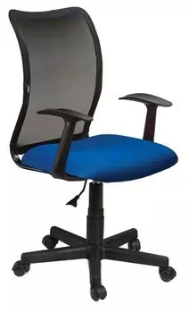 Кресло офисное Brabix Spring MG-307 черный/синий (531404)