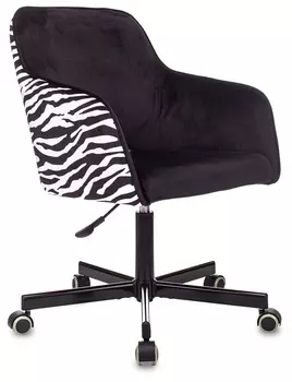 Кресло офисное Бюрократ CH-380M черный (CH-380M/ZEBRA)