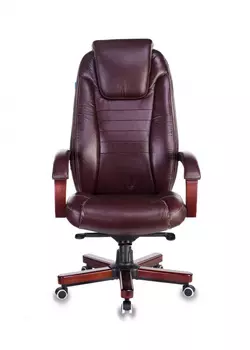 Кресло офисное Бюрократ T-9923WALNUT коричневый (T-9923WALNUT/BROWN)