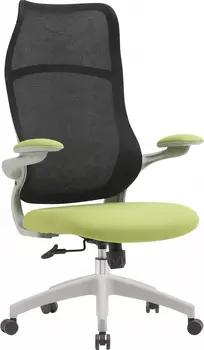 Кресло офисное CACTUS CS-GMC505-GYGN черный/серый/салатовый (CS-GMC505-GYGN)