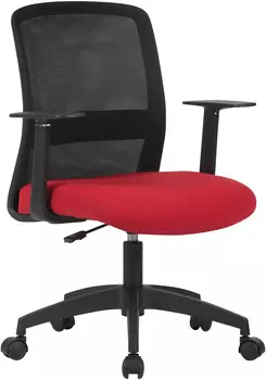 Кресло офисное CACTUS CS-MC333-BKRD черный/красный (CS-MC333-BKRD)