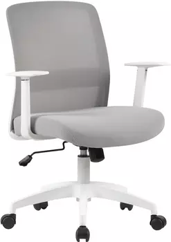 Кресло офисное CACTUS CS-WMC333-GY белый/серый (CS-WMC333-GY)