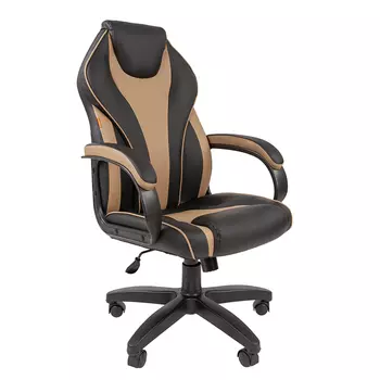 Кресло офисное Chairman 299 299 черный/бежевый (7062452)