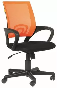 Кресло офисное Chairman 696 черный/оранжевый (00-07013172)