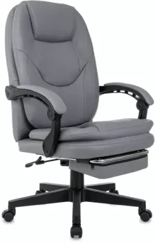 Кресло руководителя Бюрократ CH-868N серый (CH-868N-F/GREY-PU)