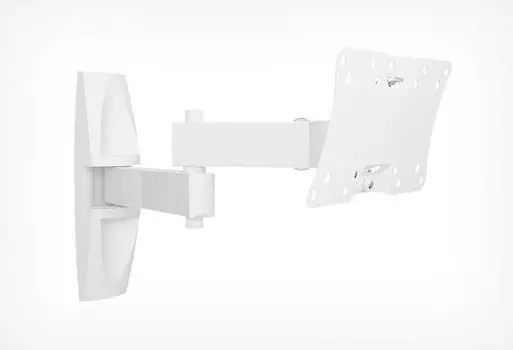 Кронштейн настенный для TV/монитора HOLDER LCDS-5064, 19"-32", VESA 75x75мм-200x100мм, наклонный, поворотный, до 30 кг, белый