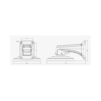 Кронштейн Milesight MS-A77 , для купольных камер, белый (MS-A77 )