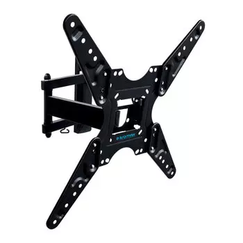 Кронштейн настенный для TV/монитора KROMAX OPTIMA-414, 20"-55", VESA 100x100мм-400x400мм, наклонный, поворотный, до 30 кг, черный (29012)