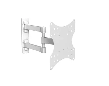 Кронштейн настенный для TV/монитора Ultramounts UM 867W, 23"-42", VESA 75x75мм-200x200мм, наклонный, поворотный, до 20 кг, белый