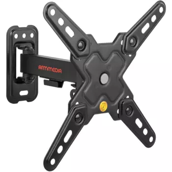 Кронштейн настенный для телевизоров Arm media MARS-7, VESA 75x75мм-200x200мм, наклонный, поворотный, до 25 кг, черный (90717)