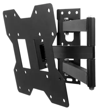 Кронштейн настенный для телевизоров drMounts AMM 2022B, VESA 100x100мм-200x200мм, наклонный, поворотный, до 30 кг, черный (AMM 2022B)