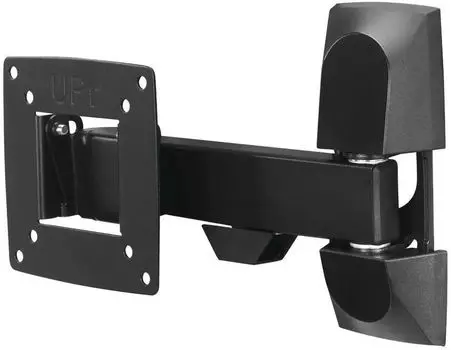 Кронштейн настенный для телевизоров HAMA 00220820, 10"-26", VESA 75x75мм-100x100мм, наклонный, поворотный, до 15 кг, черный (00220820)