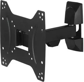 Кронштейн настенный для телевизоров HAMA 00220821, 19"-48", VESA 75x75мм-200x200мм, наклонный, поворотный, до 20 кг, черный (00220821)