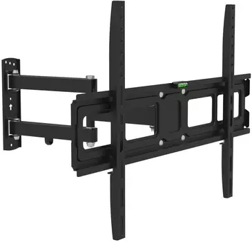 Кронштейн настенный для телевизоров HYUNDAI GL-N4, 32"-75", VESA 50x50мм-600x400мм, наклонный, поворотный, до 40 кг, черный (HMA75FS340BK56)