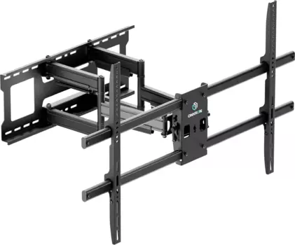 Кронштейн настенный для телевизоров ONKRON M10, 42"-110", VESA 200x100мм-800x500мм, наклонный, поворотный, до 100 кг, черный (2058634)