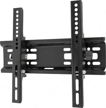 Кронштейн настенный для TV/монитора BURO TL1 , 15"-48", VESA 50x50мм-300х200 мм, наклонный, до 40кг, черный (BM40A52TF0)