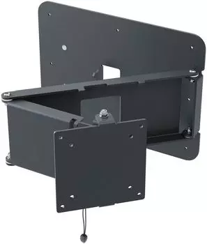 Кронштейн настенный для TV/монитора РЭМО К-401, 15"-32", VESA 75x75мм-100x100мм, поворотный, до 7кг, черный (K-401)