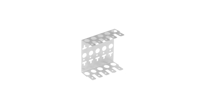 Кронштейн настенный NIKOMAX для 5 плинтов, серебристый (NMC-WCPL5-2)