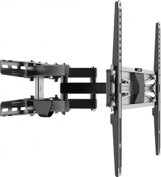 Кронштейн настенный для TV/монитора DIGIS DSM-8646, 32"-55", VESA 200x100мм-400x400мм, наклонный, поворотный, до 40 кг, черный