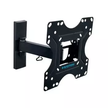 Кронштейн настенный для TV/монитора KROMAX OPTIMA-213, VESA 100x100мм-200x200мм, наклонный, поворотный, черный (29009)