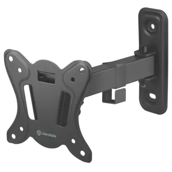 Кронштейн настенный для TV/монитора ONKRON NP14, 10"-32", VESA 75x75мм-100x100мм, наклонный, поворотный, до 25 кг, черный