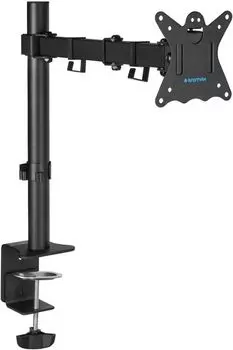 Кронштейн настольный для мониторов KROMAX CASPER-507, 10"-34", VESA 75x75мм-100x100мм, наклонный, поворотный, портрет-альбом, до 10 кг, черный (90420)