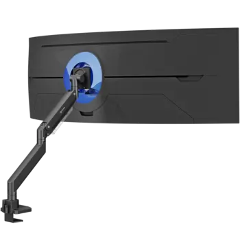 Кронштейн настольный для мониторов ONKRON G130, 17"-57", VESA 75x75мм-200x200мм, наклонный, поворотный, портрет-альбом, до 27 кг, черный (G130)