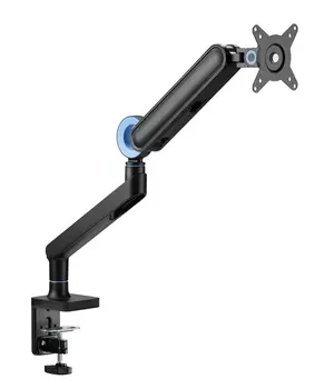 Кронштейн настольный для мониторов Ultramounts UM719B, 17"-35", VESA 75x75мм-100x100мм, наклонный, поворотный, портрет-альбом, до 10.5 кг, черный (UM719B)