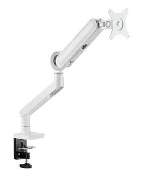Кронштейн настольный для мониторов Ultramounts UM719W, 17"-35", VESA 75x75мм-100x100мм, наклонный, поворотный, портрет-альбом, до 10.5 кг, белый (UM719W)