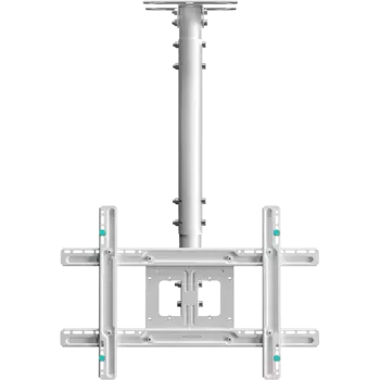Кронштейн потолочный-настенный для TV/монитора ONKRON N1L, 32"-80", VESA 100x100мм-600x400мм, наклонный, поворотный, до 68.2 кг, белый (N1L-W)