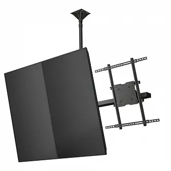 Кронштейн потолочный для TV/монитора Wize Pro CMP65, 60"-65", VESA 200x200мм-800х800мм, наклонный, до 68 кг, черный