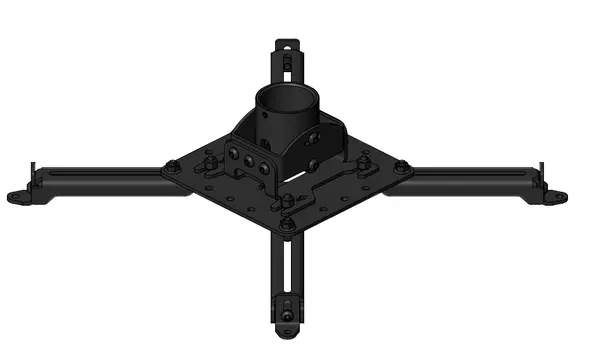 Кронштейн потолочный Wize Pro PR2-UNV, черный (PR2-UNV)