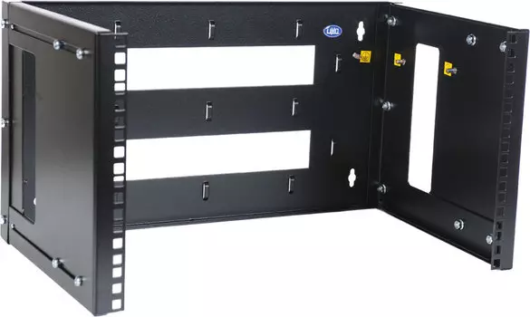 Кронштейн телекоммуникационный настенный ЦМО 9U, глубина 300-450 мм, черный КНО-М-9U-9005 (30144120007)