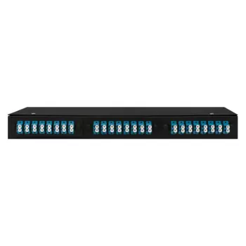 Кросс оптический SNR SNR-ODF-24R-48LC-P-BK, 1U, в стойку 19", 48 шт.xLC, черный (SNR-ODF-24R-48LC-P-BK)