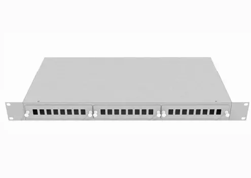 Кросс оптический TopLAN, 1U, в стойку 19", 24шт.xSC/DLC, серый (КРС-Top-1U-24SC/DLC-GY)
