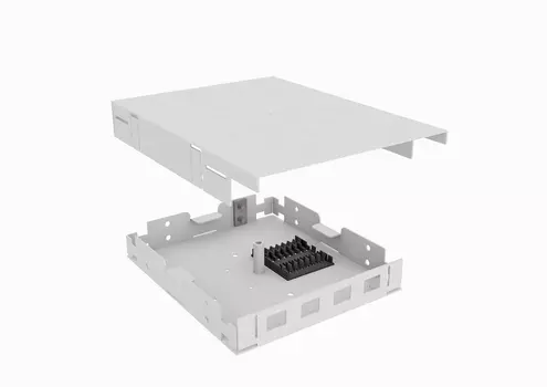 Кросс оптический TopLAN , настенный, 4шт.xSC/DLC, серый (КРНМ-Top-04SC/DLC-GY)