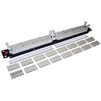 Кросс-панель 19" 1U, 64 пар, Кат. 6, черный, LAN-RS110-64FT/6, LANMASTER (LAN-RS110-64FT/6)