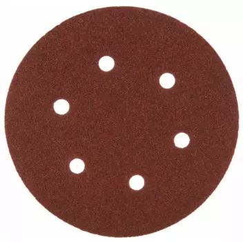 Круг шлифовальный ELITECH 1820.098800 15 см, P60, 6 отверстий, 5 шт., по дереву и металлу (193016)