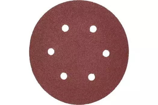 Круг шлифовальный ELITECH 1820.099000 15 см, P100, 6 отверстий, 5 шт., по дереву и металлу (193018)