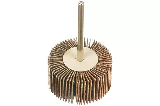 Круг шлифовальный лепестковый Зубр ⌀30мм x 15мм, P180, 1шт., по дереву и металлу (36600-180)