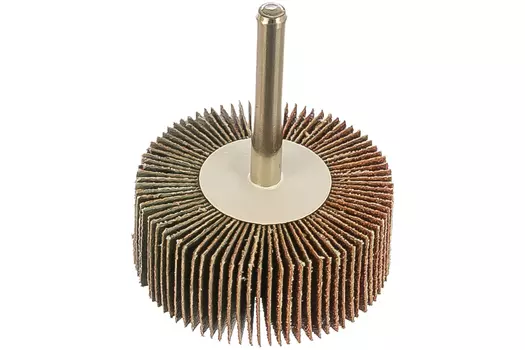 Круг шлифовальный лепестковый Зубр ⌀50мм x 20мм, P80, 1шт., по дереву и металлу (36601-080)