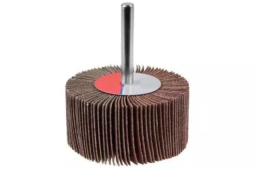 Круг шлифовальный лепестковый Зубр ⌀80мм x 40мм, P60, 1шт., по дереву и металлу (36604-060)