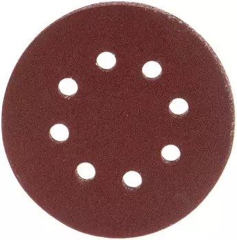 Круг шлифовальный ПРАКТИКА 031-518 ПРОФИ ⌀125мм, 120, 8 отверстий, 5шт., по дереву и металлу (031-518)